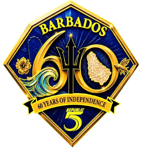 Barbados 60 Years of Independence, Republic 5 commemorative pin